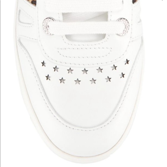 Jimmy Choo Low Top Leather Sneakers - Picture 6 of 11
